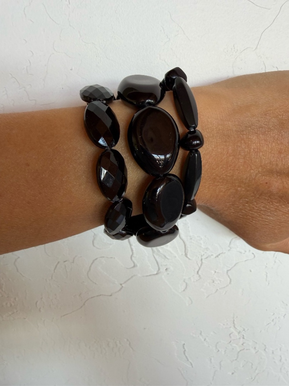 Set of 3 Stackable Bracelets Chunky Y2K 90's Vintage